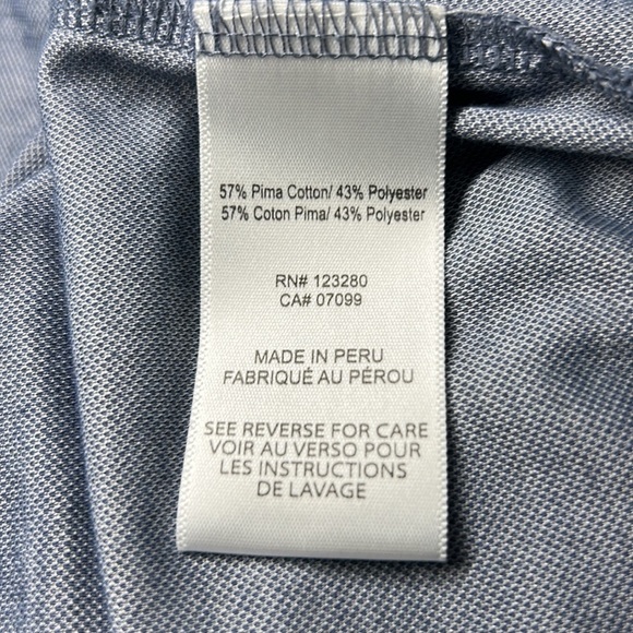 Travis Mathew Golf Polo Heather Blue/Grey w/ Embroidered Logo Size: XL - Picture 6 of 7